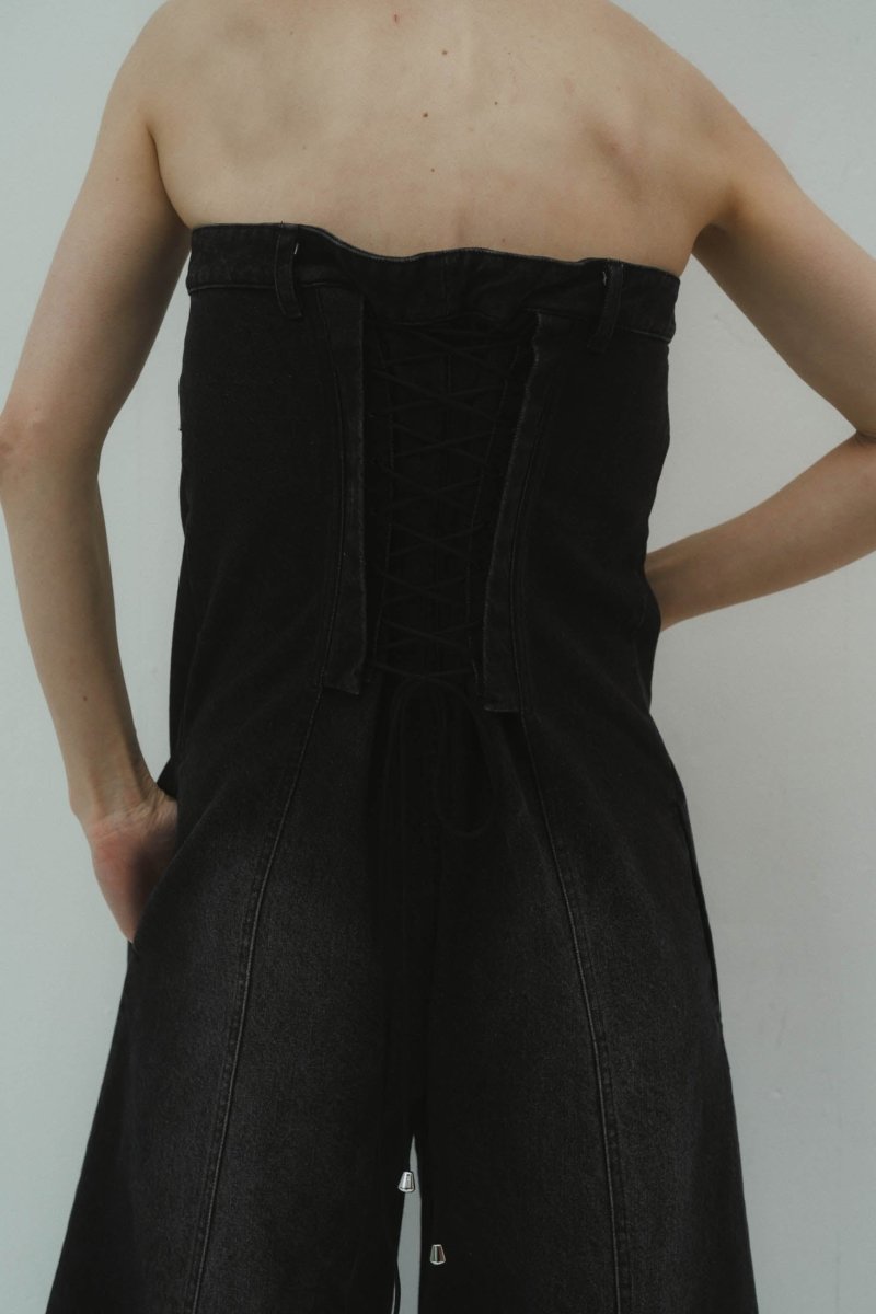 lace up all in one/denimblack - KNUTH MARF