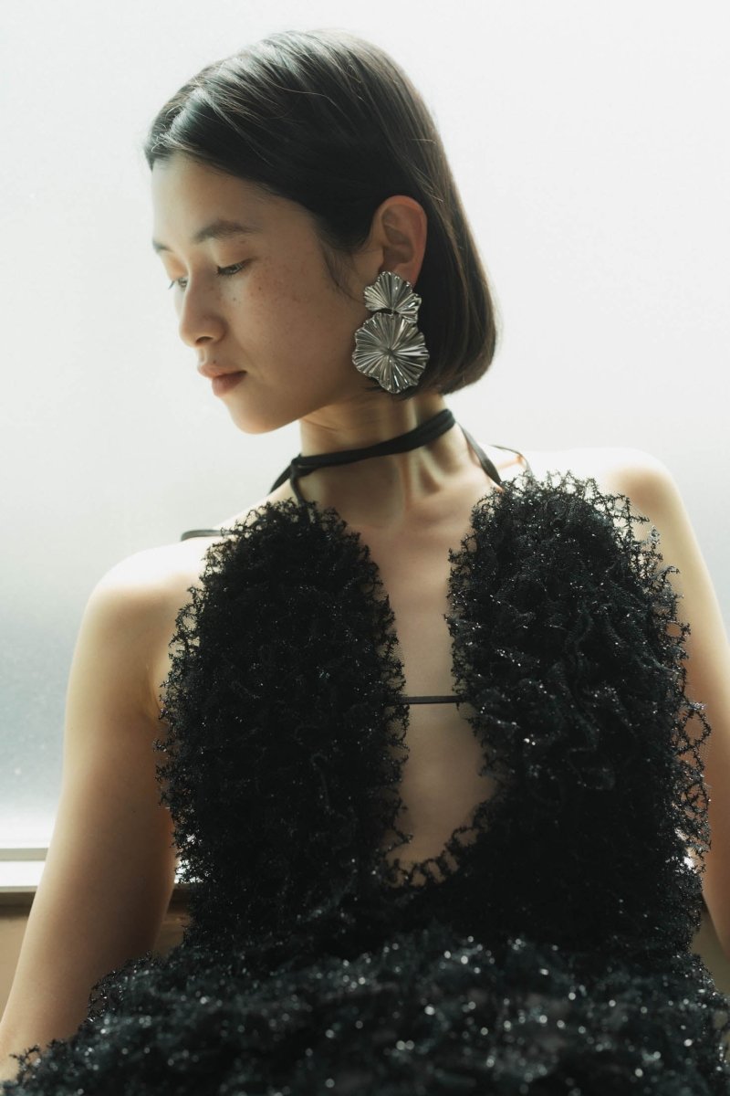 large flower earrings - KNUTH MARF