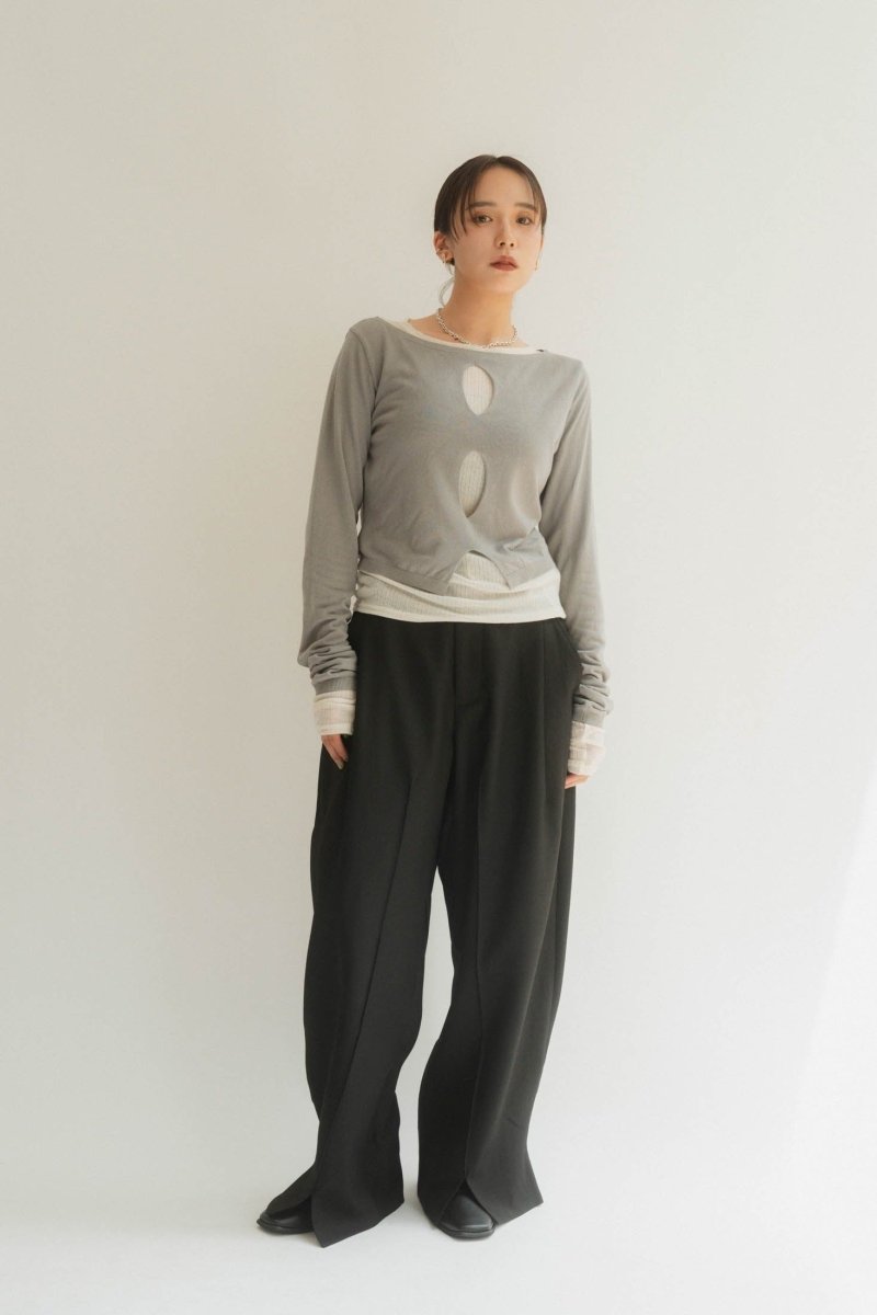 layered color tops/3color - KNUTH MARF