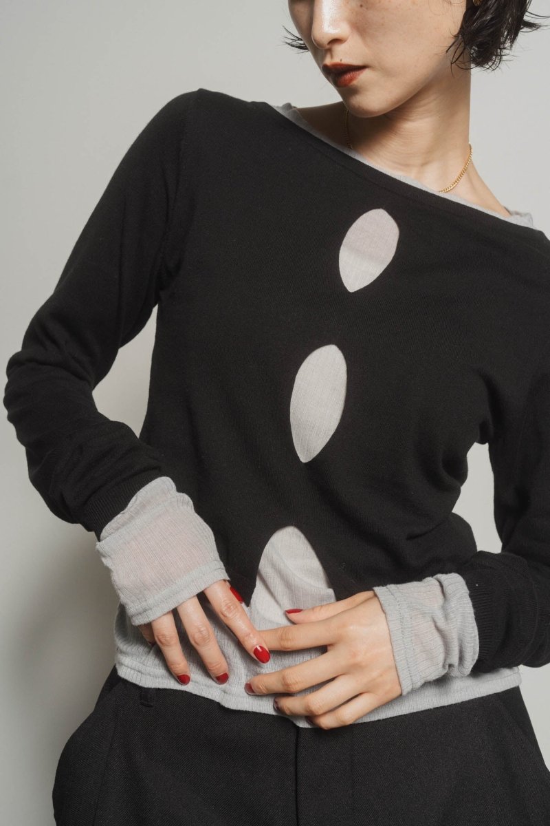 layered color tops/3color - KNUTH MARF