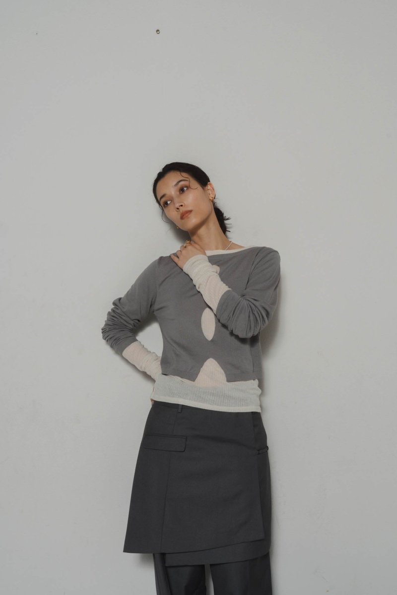 layered color tops/3color - KNUTH MARF