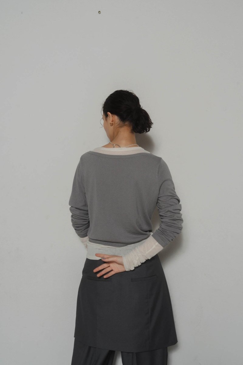 layered color tops/3color - KNUTH MARF