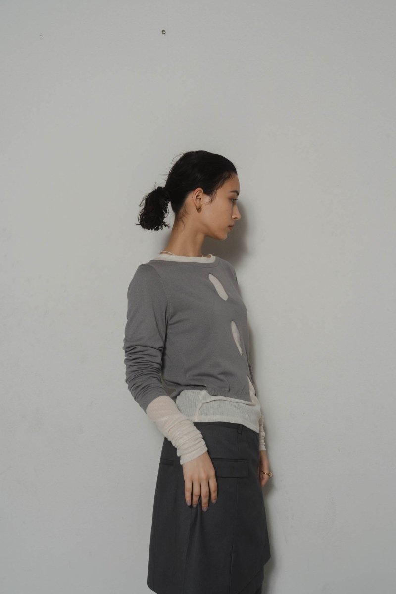 layered color tops/3color - KNUTH MARF