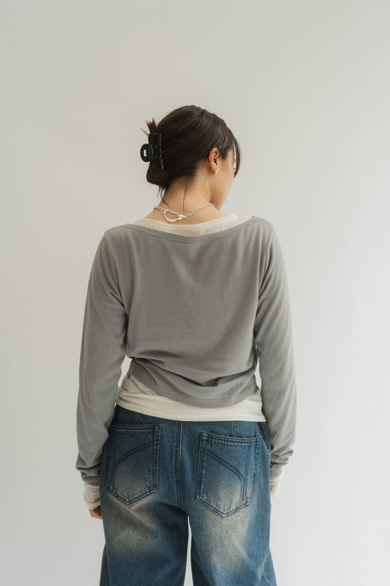 layered color tops/3color - KNUTH MARF