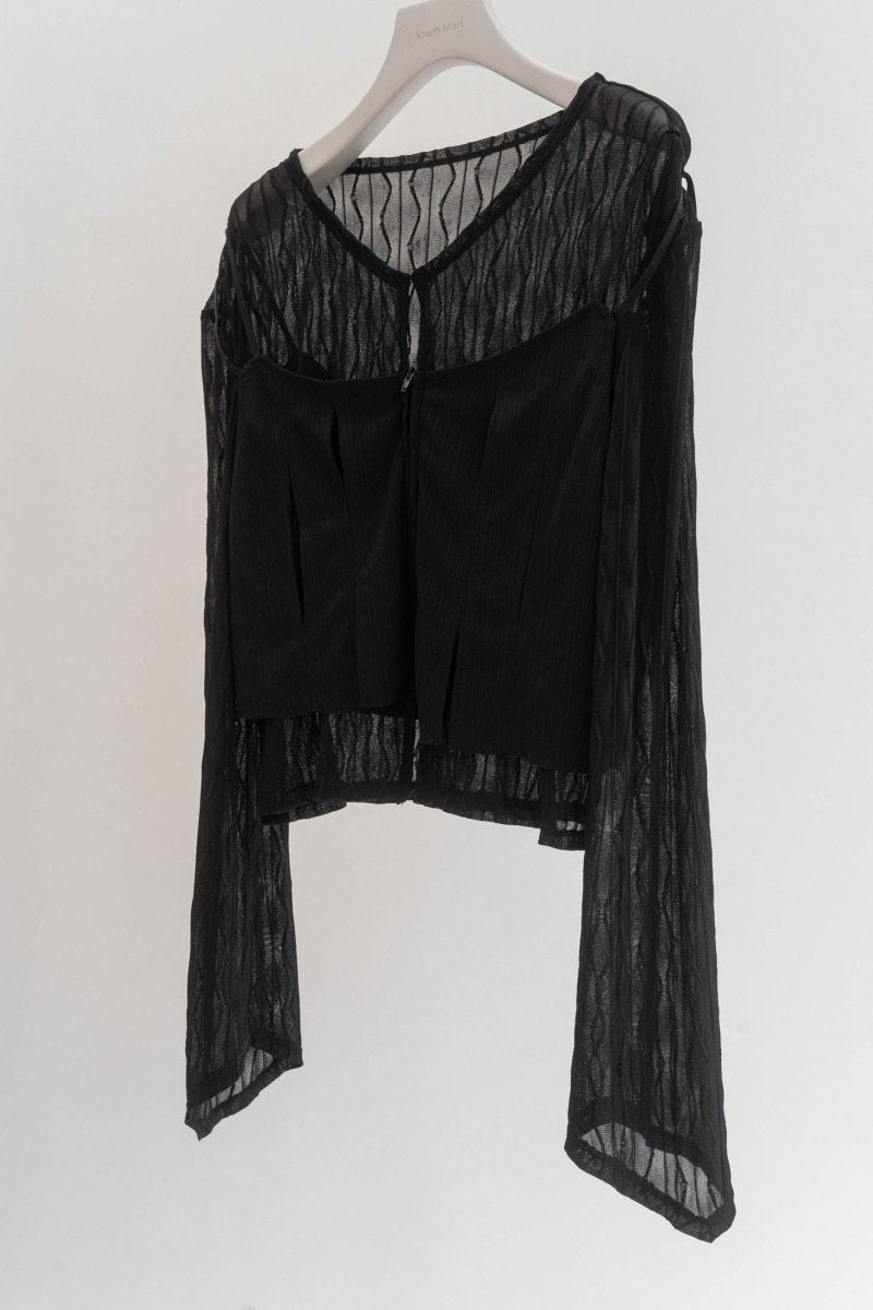 layered sheer tops/2color - KNUTH MARF