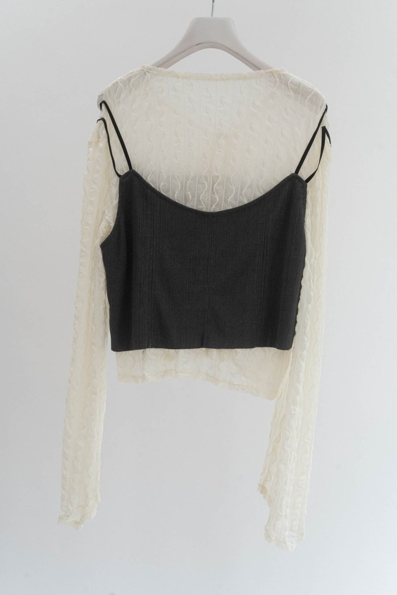layered sheer tops/2color - KNUTH MARF