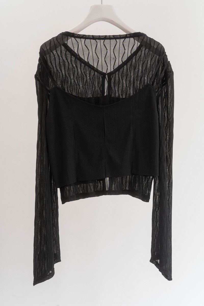 layered sheer tops/2color - KNUTH MARF