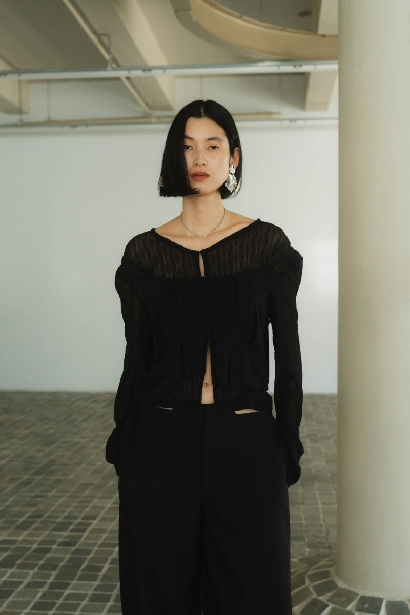 layered sheer tops/2color - KNUTH MARF