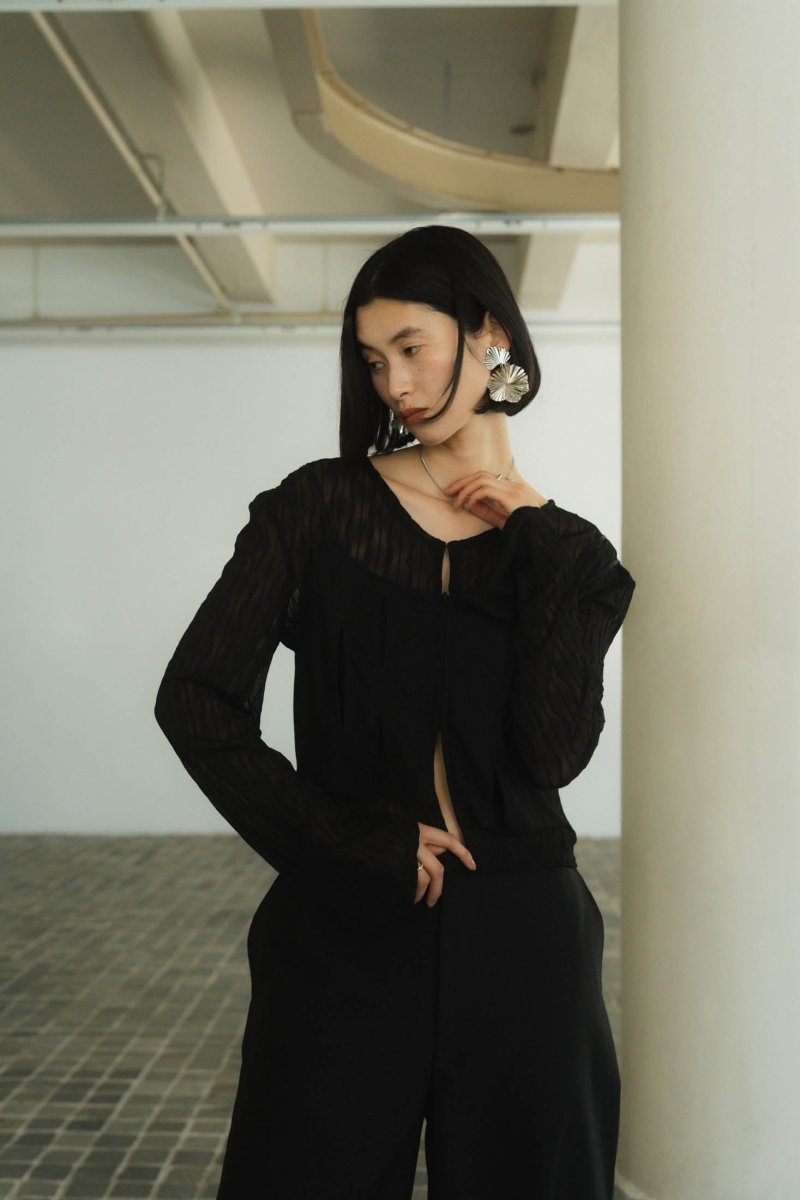 layered sheer tops/2color - KNUTH MARF
