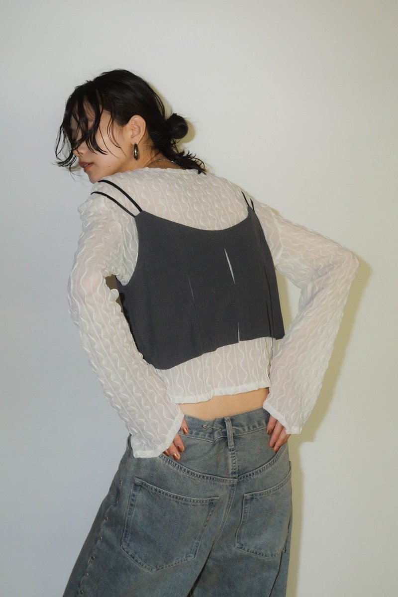 layered sheer tops/2color - KNUTH MARF