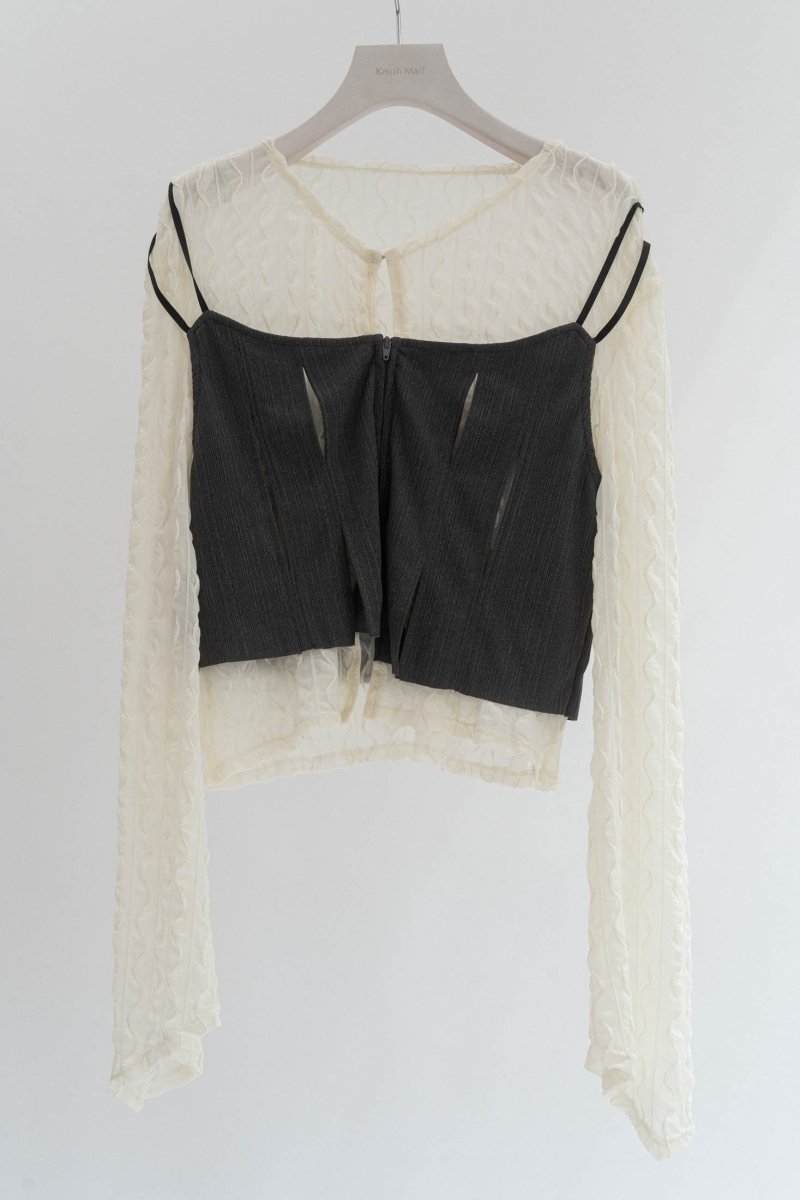 layered sheer tops/2color - KNUTH MARF