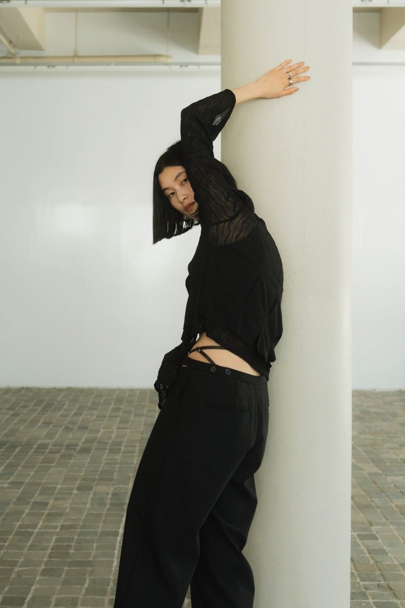 layered sheer tops/2color - KNUTH MARF