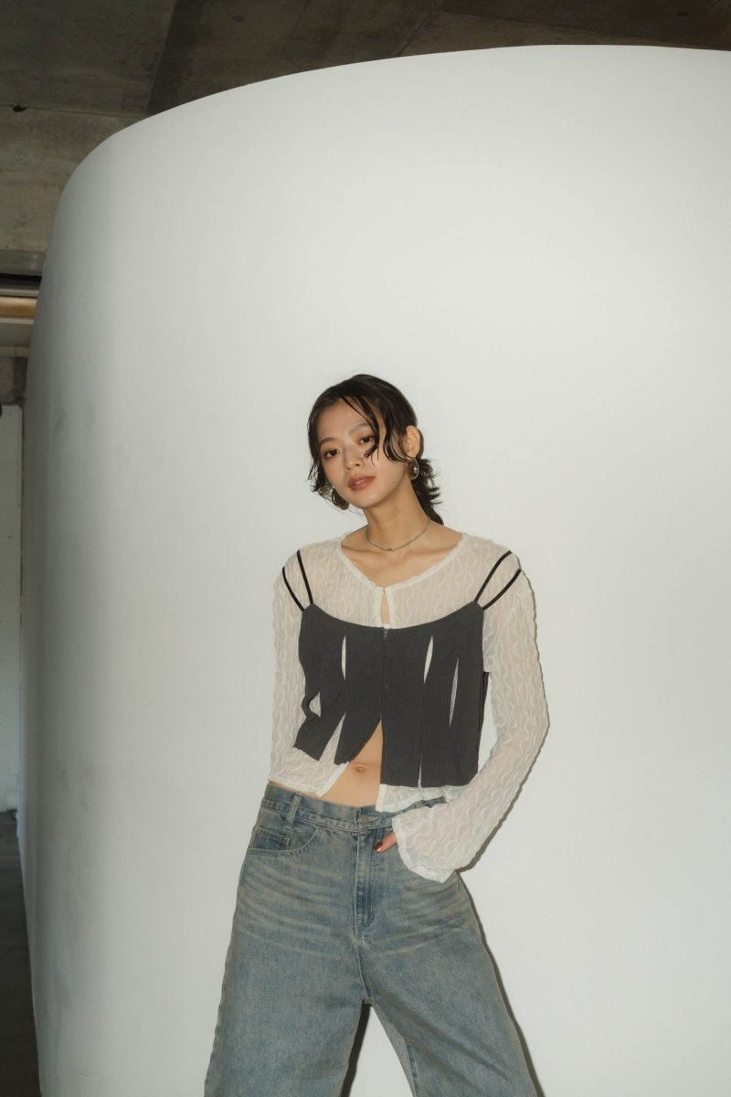 layered sheer tops/2color - KNUTH MARF