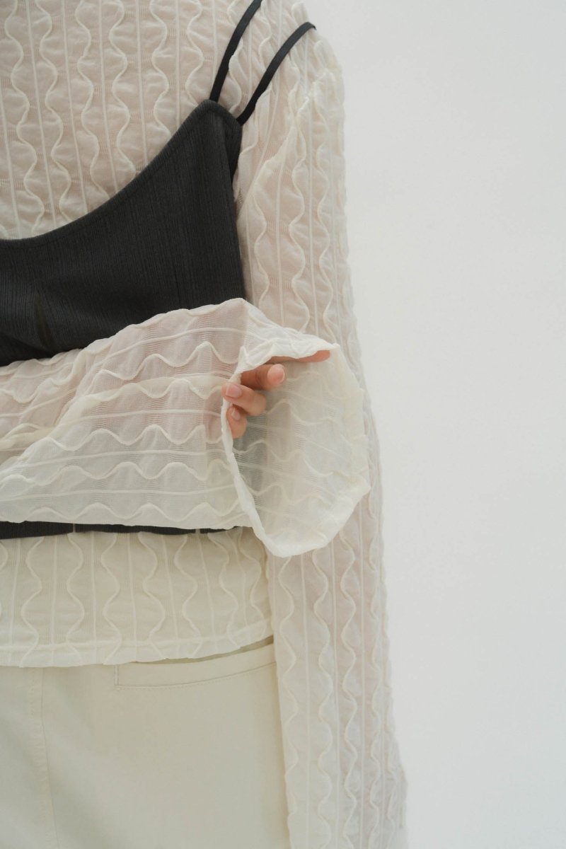 layered sheer tops/2color - KNUTH MARF