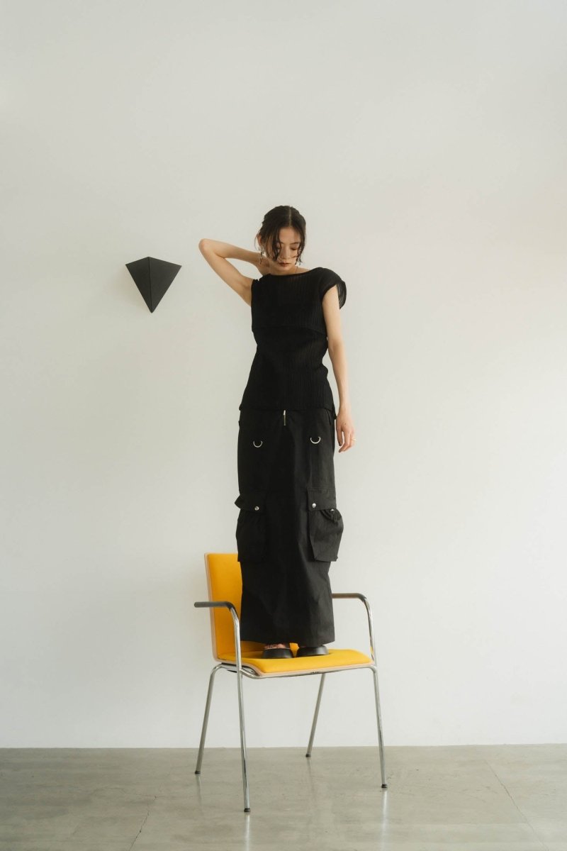 low rize cargo skirt/2color - KNUTH MARF