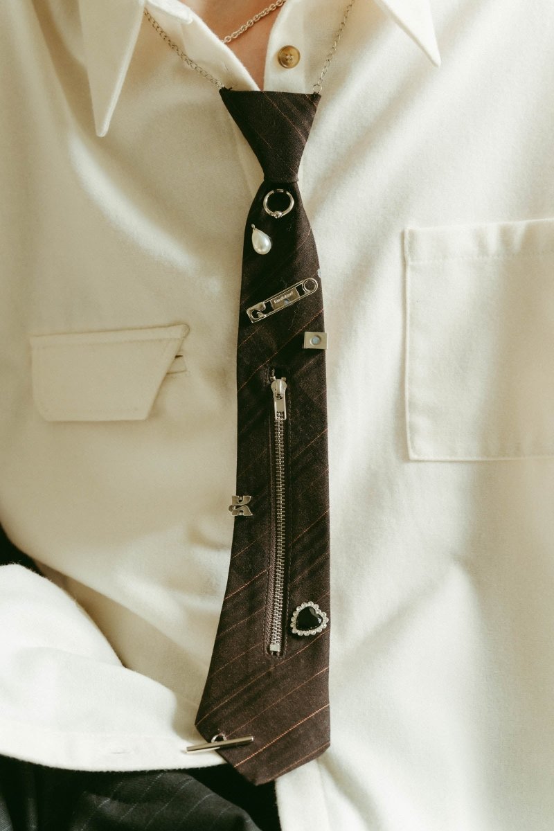 metal detail tie/2color - KNUTH MARF