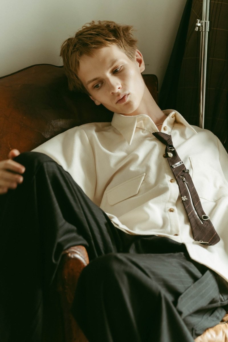 metal detail tie/2color - KNUTH MARF