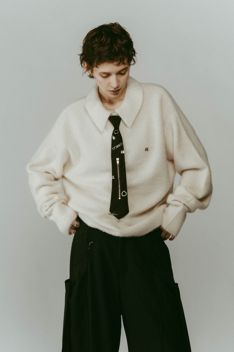 metal detail tie/2color - KNUTH MARF