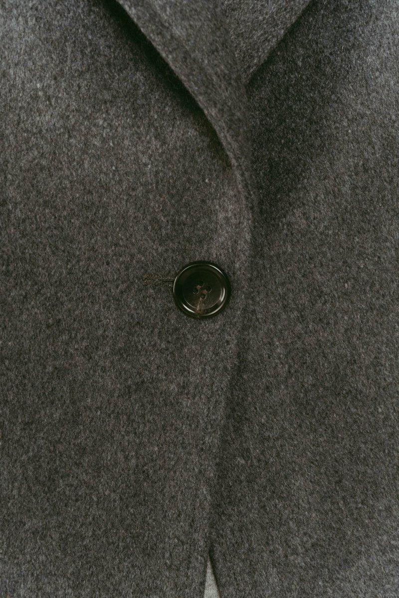muffler overlay jacket(unisex)/gray - KNUTH MARF