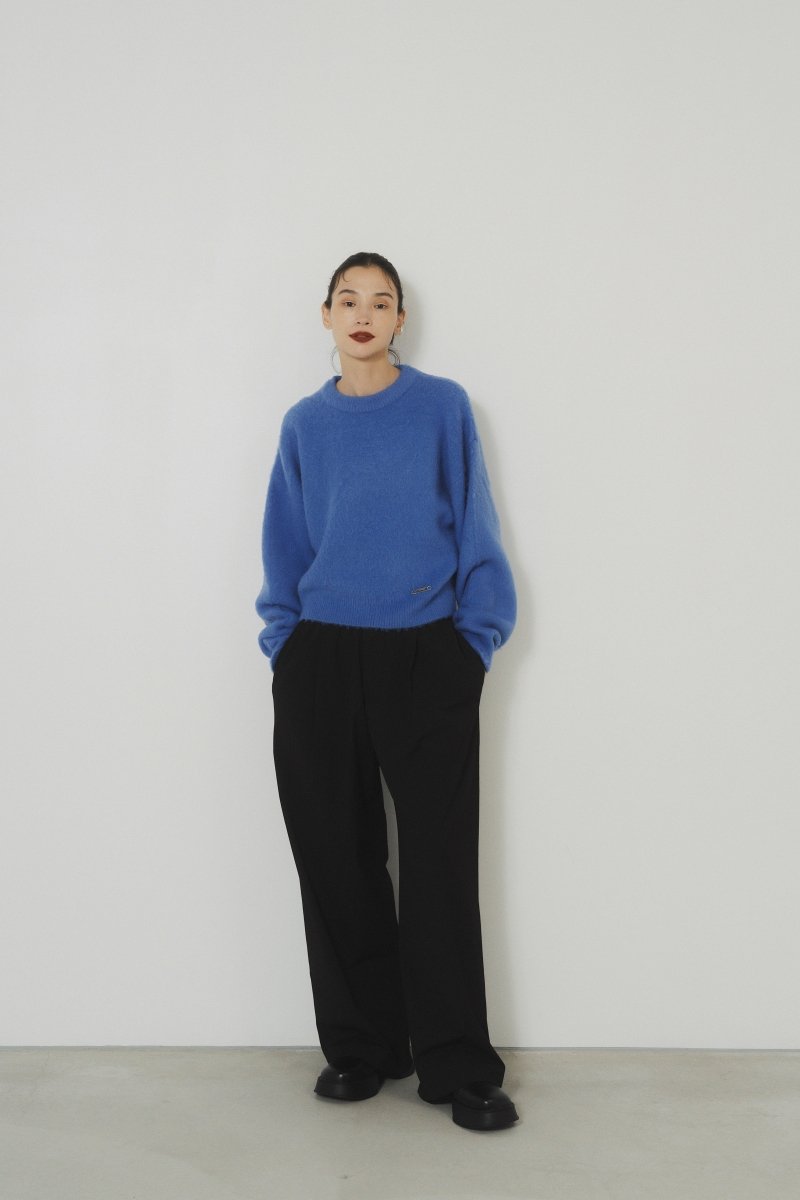 one tuck stripe easy slacks/2color - KNUTH MARF