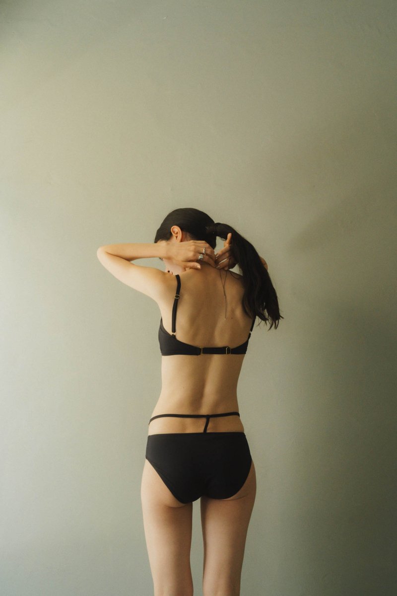 -Order sales- slit skirt swim wear/gray (Shipping 6/27〜) - KNUTH MARF