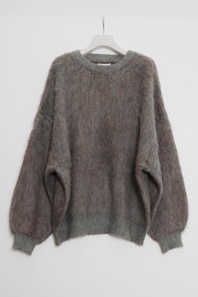 - Order sales Until 13:00 on the 29th - shaggy flower knit(unisex)/gray (Shipping 12/23~) - KNUTH MARF