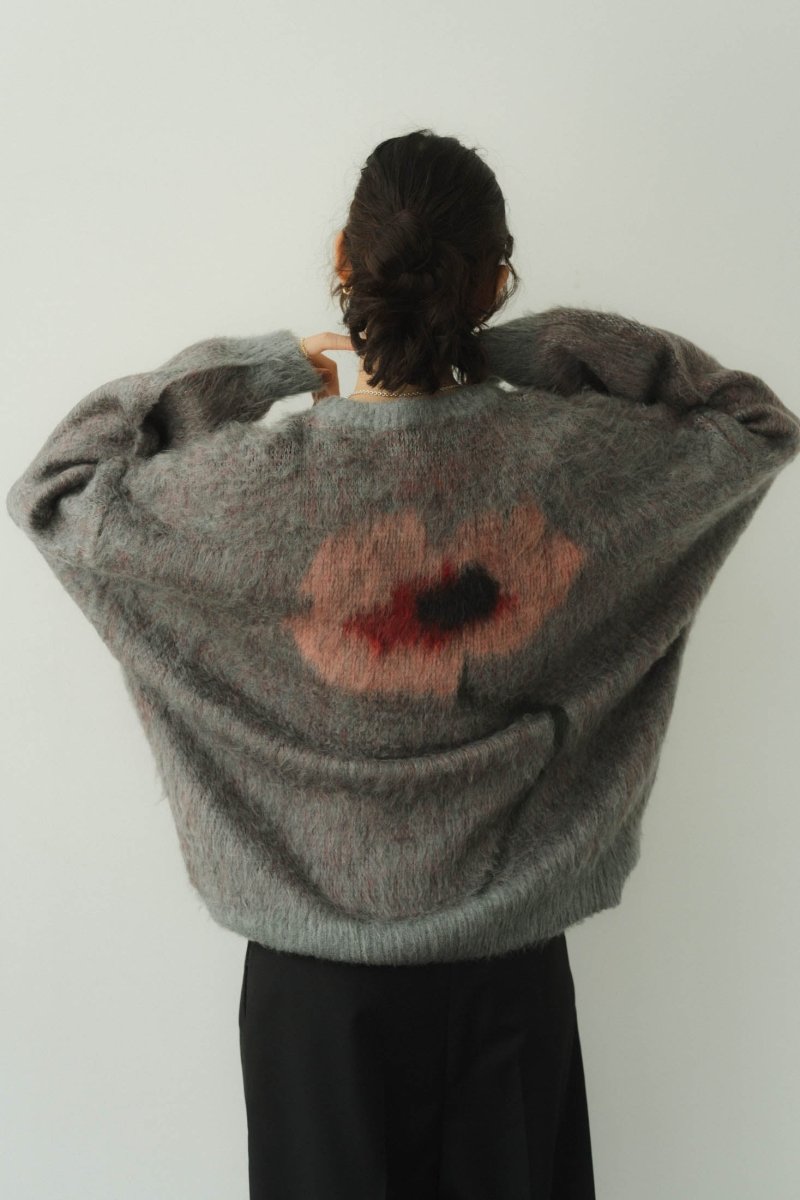 - Order sales Until 13:00 on the 29th - shaggy flower knit(unisex)/gray (Shipping 12/23~) - KNUTH MARF