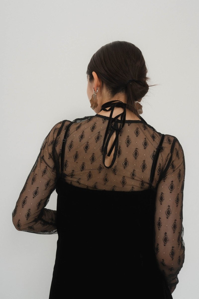pattern lace all in one/black - KNUTH MARF