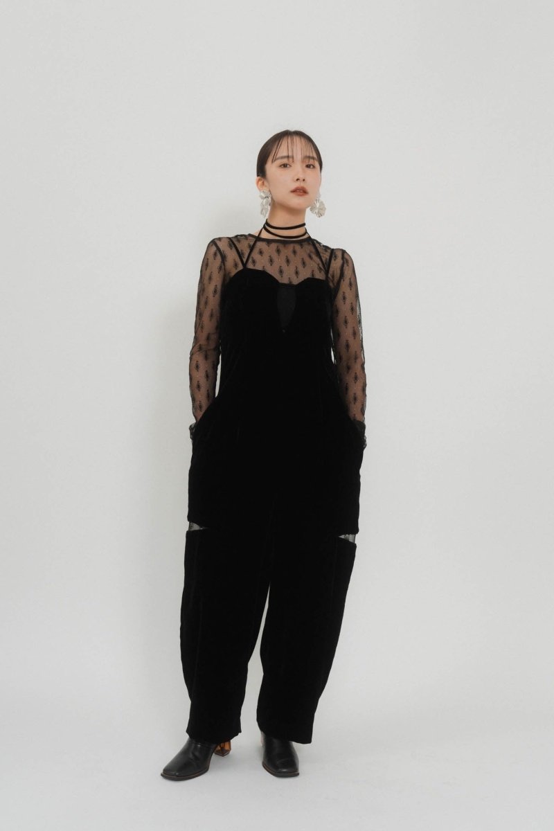 pattern lace all in one/black - KNUTH MARF