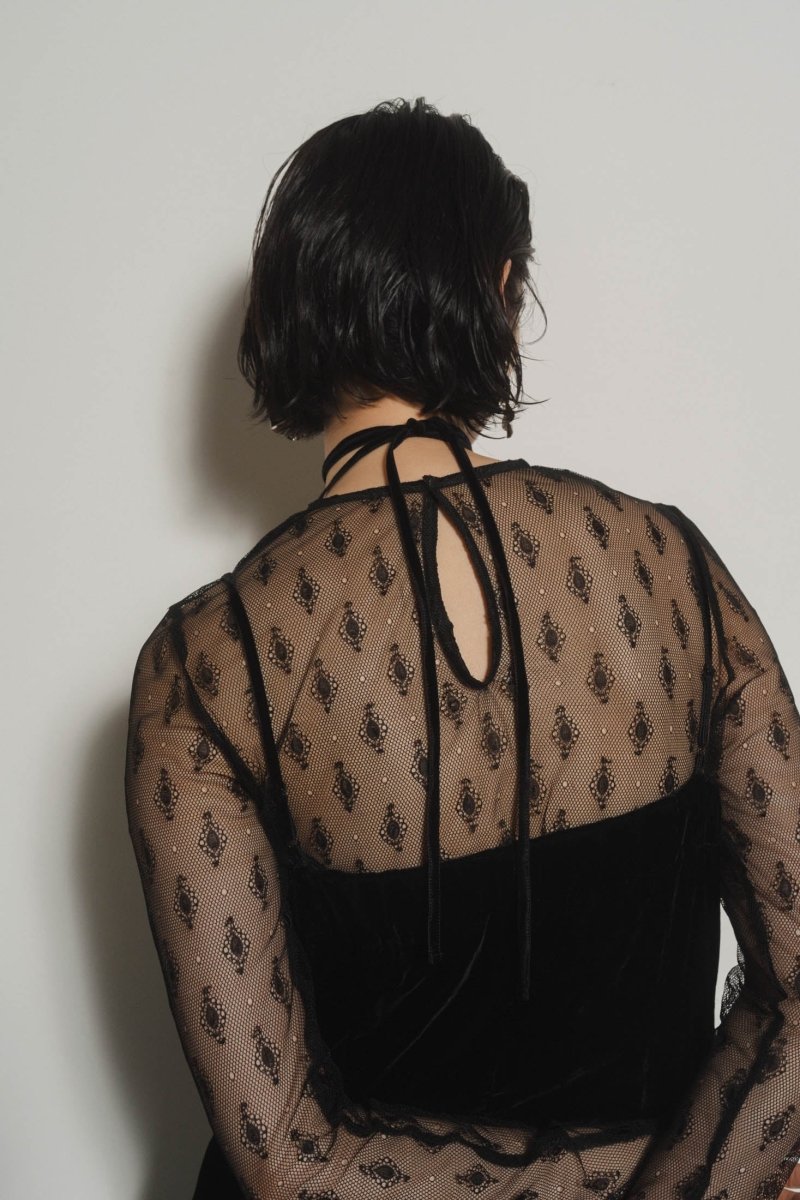 pattern lace all in one/black - KNUTH MARF