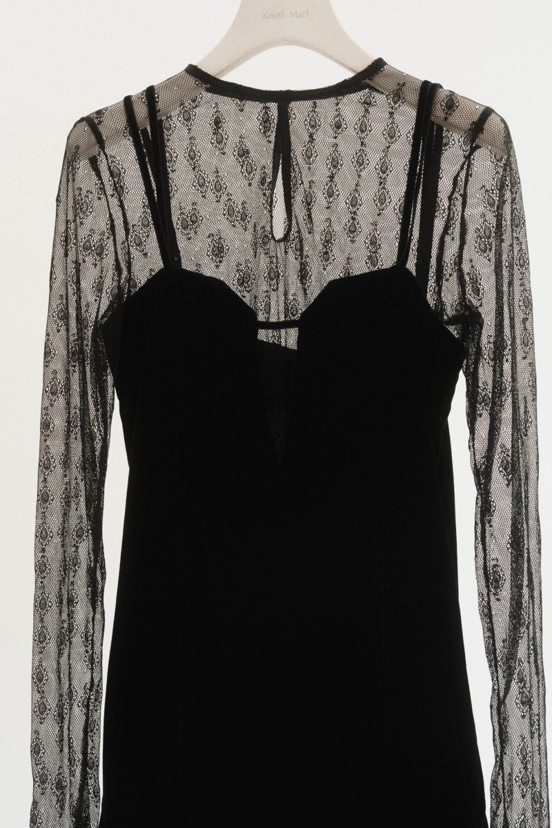 pattern lace all in one/black - KNUTH MARF