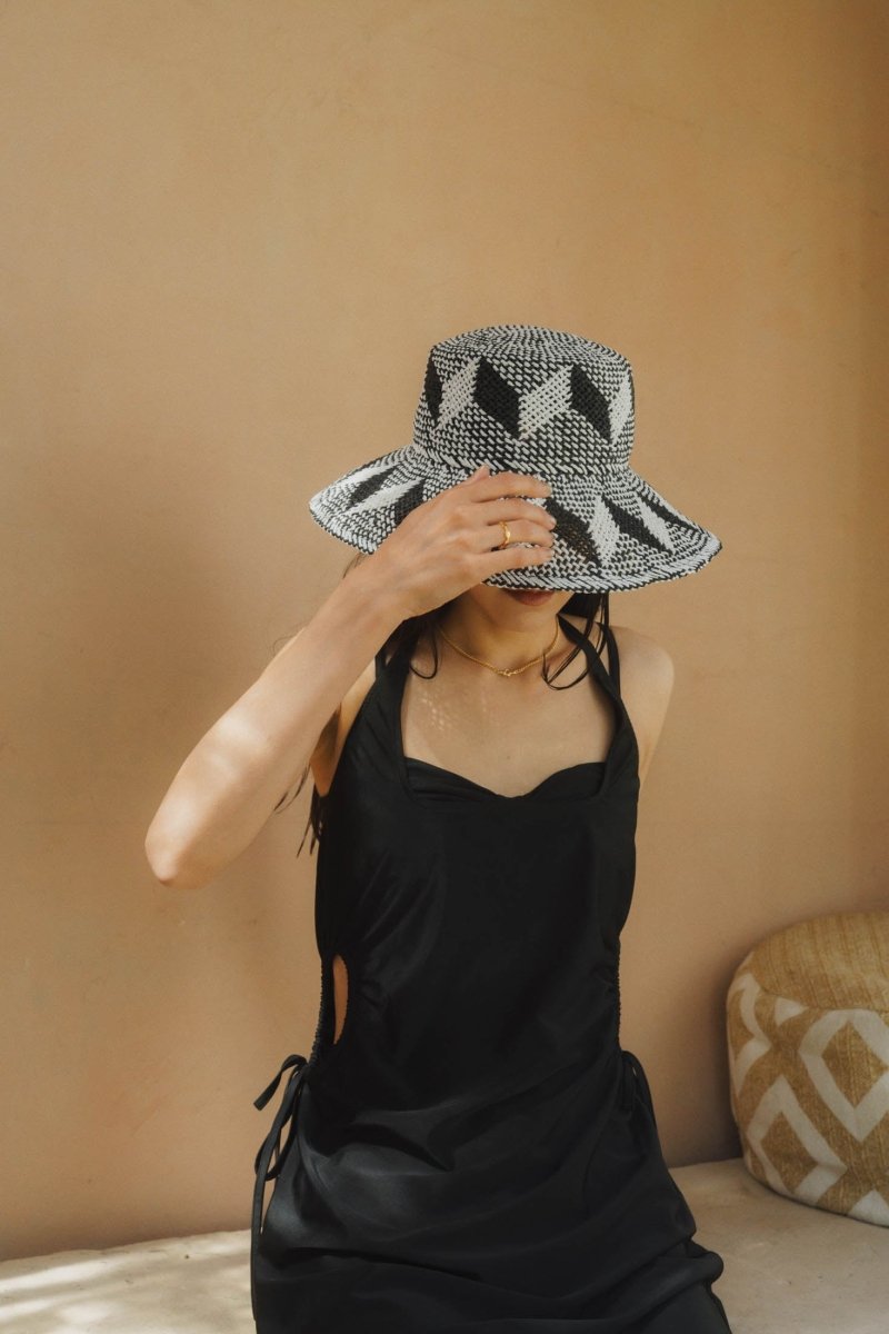 pattern mesh hat/2color - KNUTH MARF