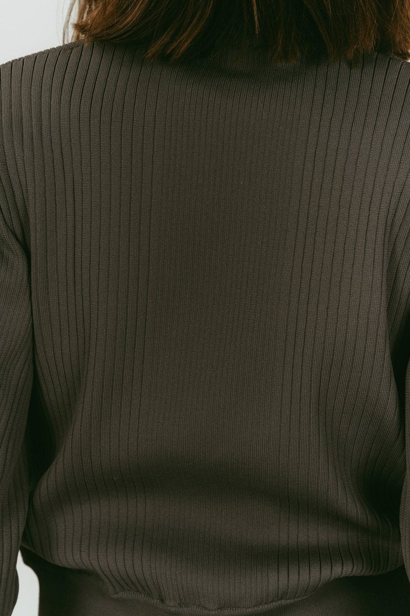 pocket zip up knit/gray - KNUTH MARF