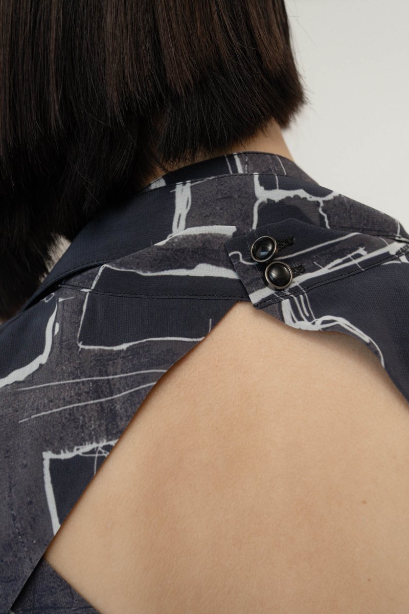 puff sleeve sheer one piece/pattern - KNUTH MARF
