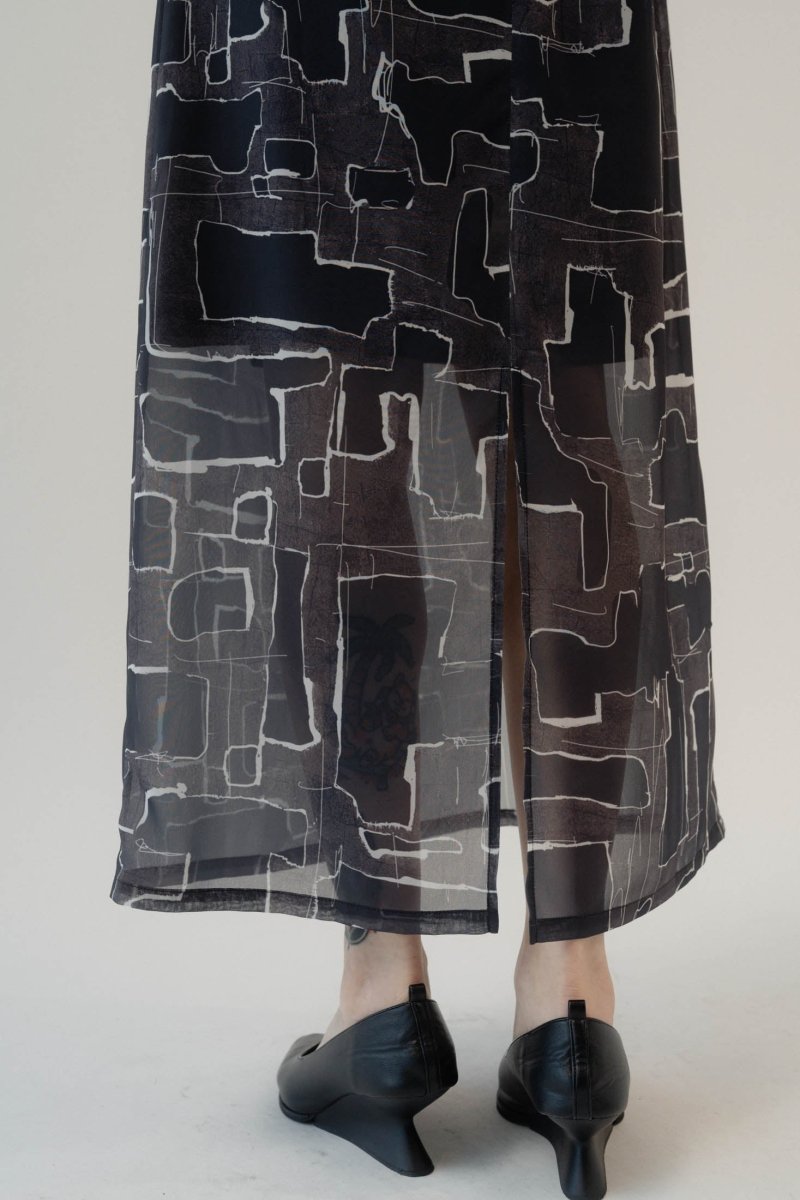 puff sleeve sheer one piece/pattern - KNUTH MARF