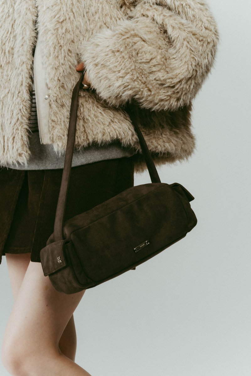 rectangle suede shoulder bag/2color - KNUTH MARF