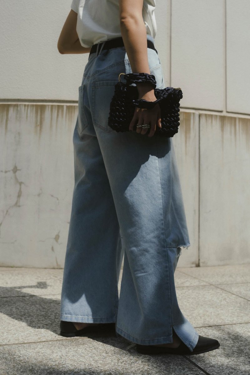 satin knitting bag/2color - KNUTH MARF