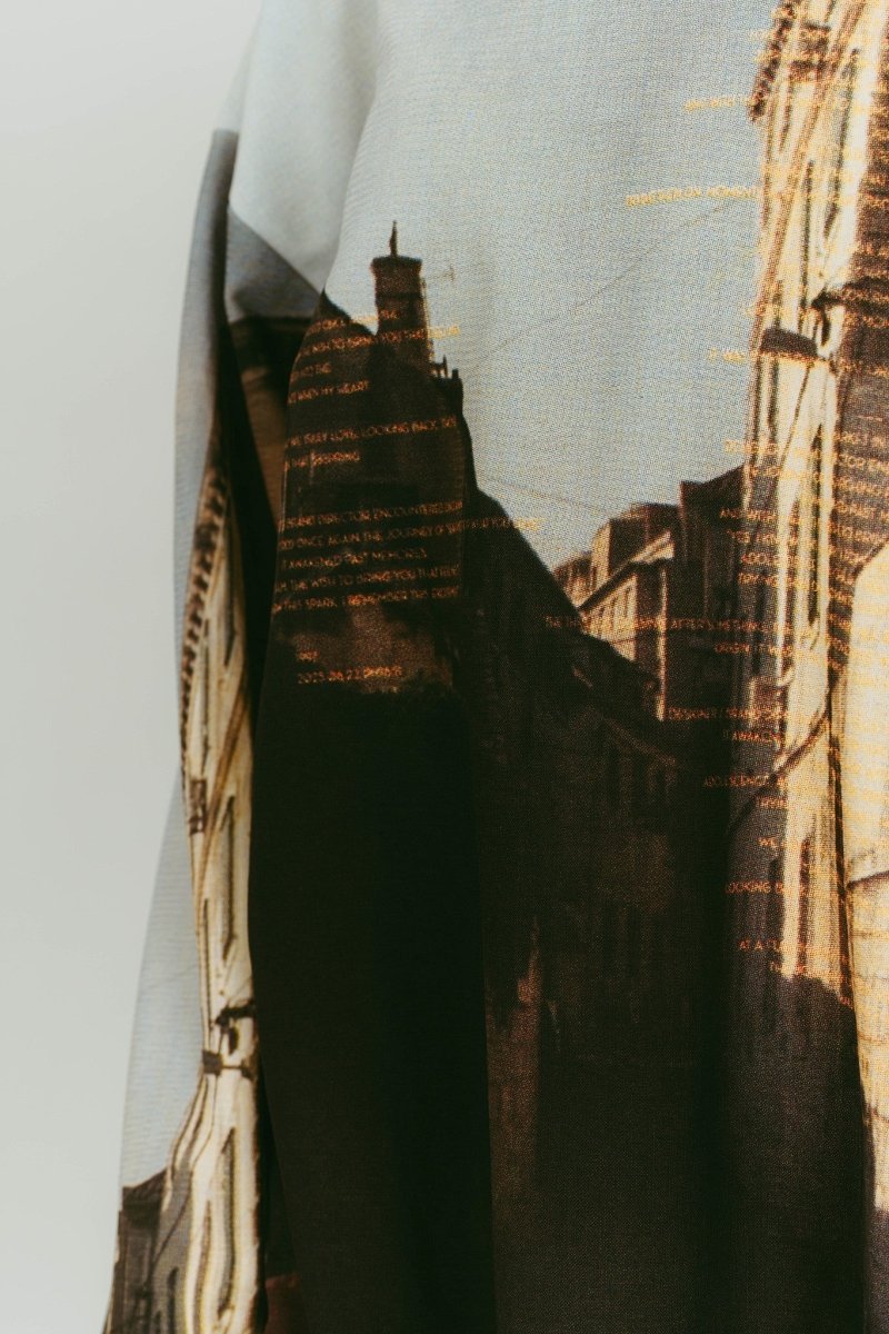 scenery print long sleeve tee/croatia - KNUTH MARF