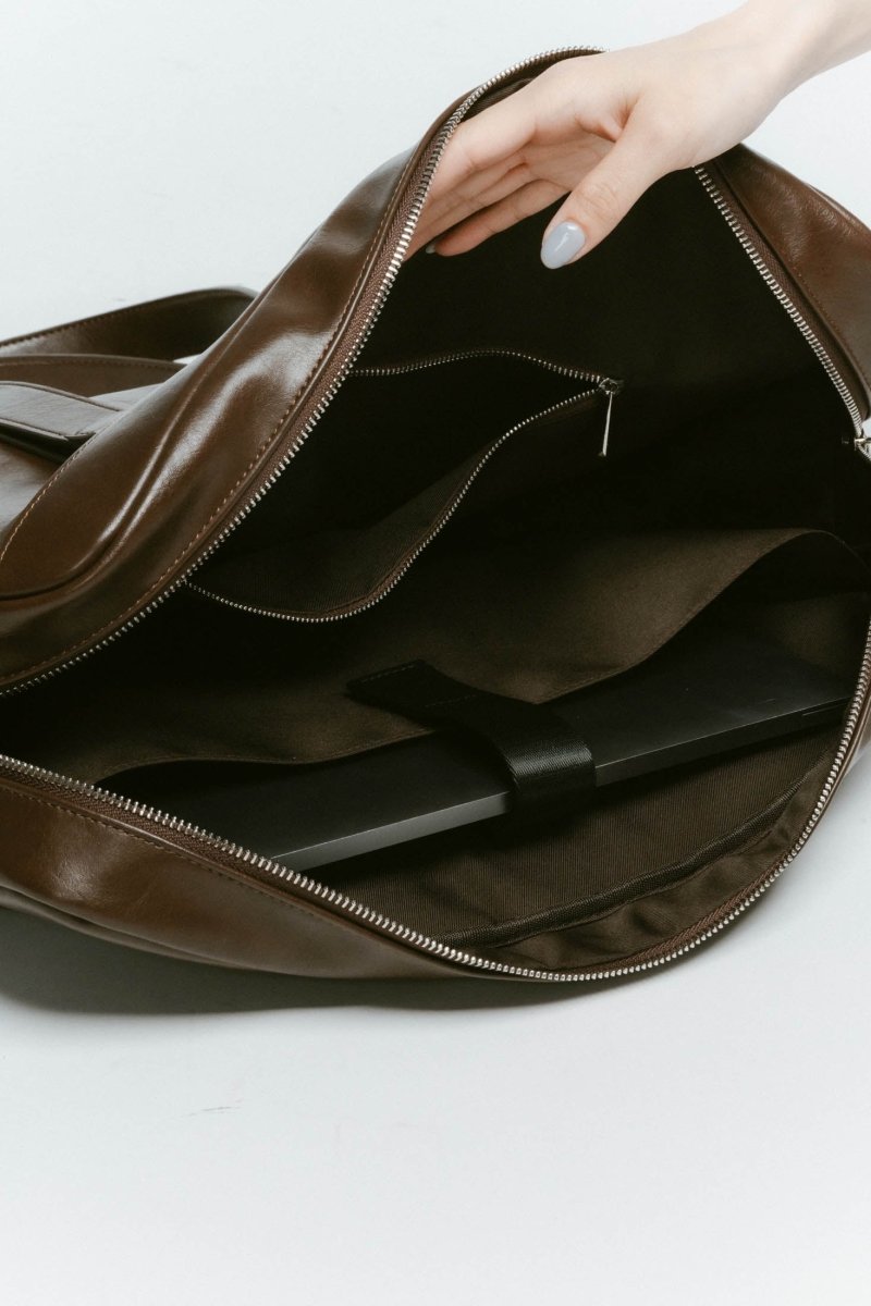 school style leather bag/2color - KNUTH MARF