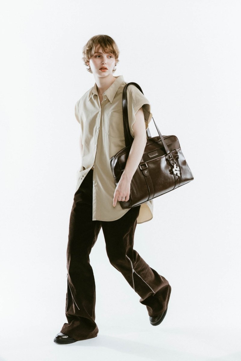 school style leather bag/2color - KNUTH MARF