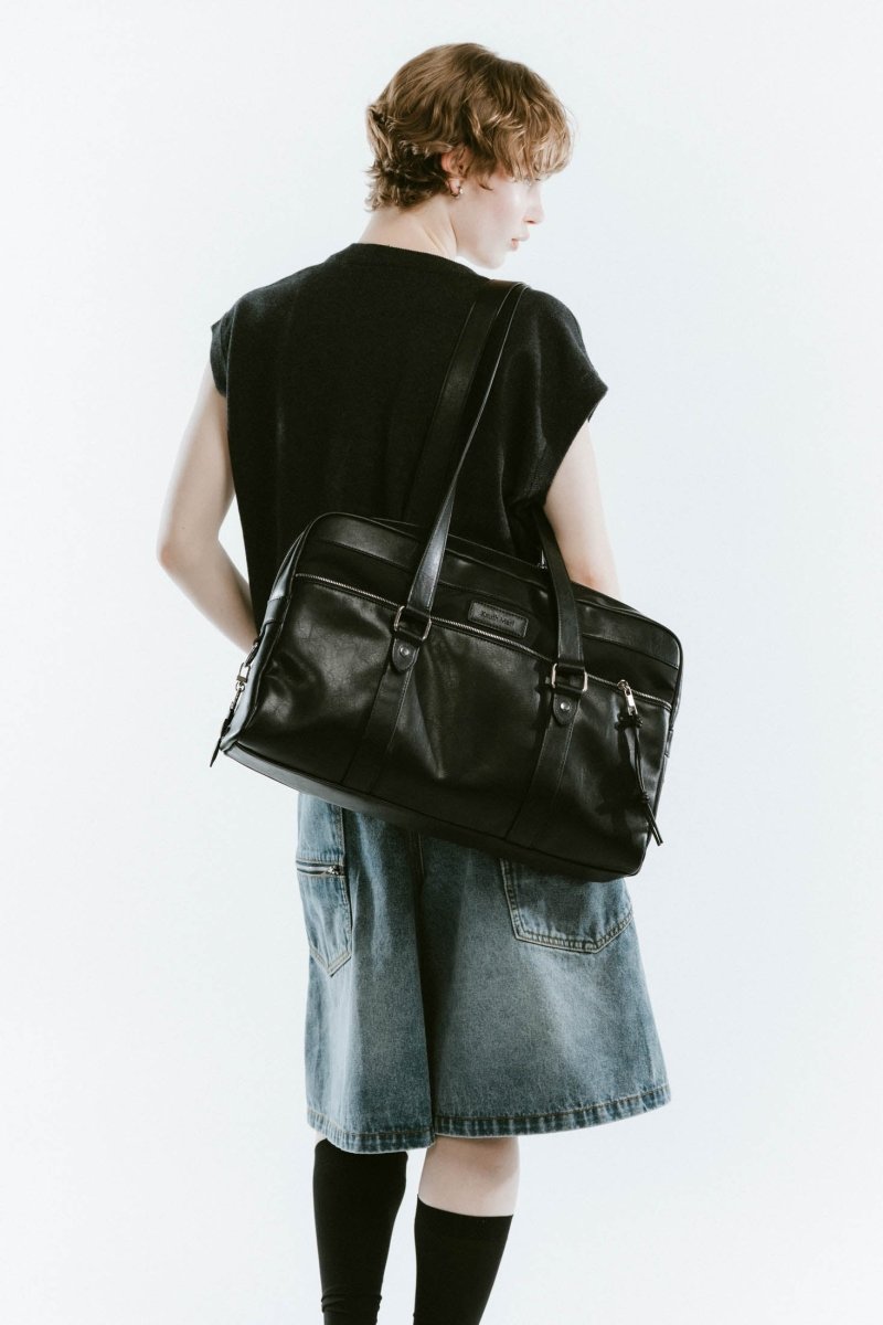 school style leather bag/2color - KNUTH MARF