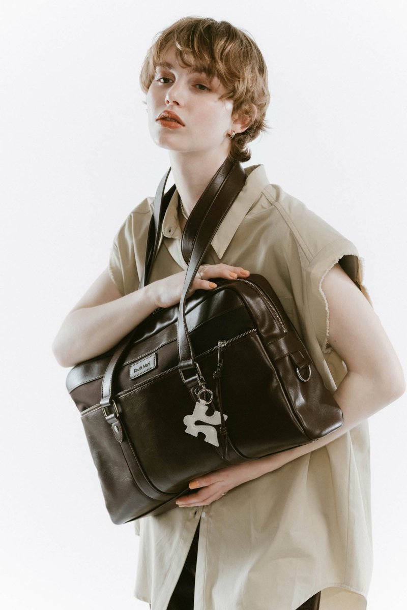 school style leather bag/2color - KNUTH MARF