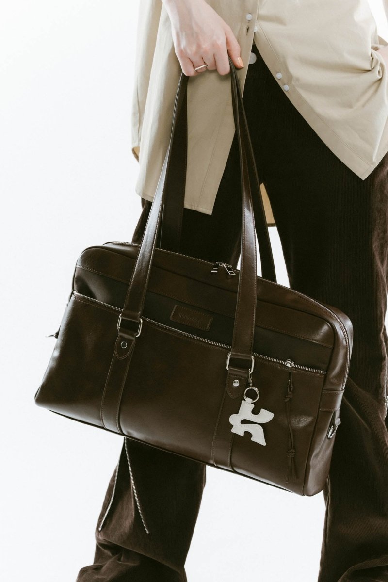 school style leather bag/2color - KNUTH MARF