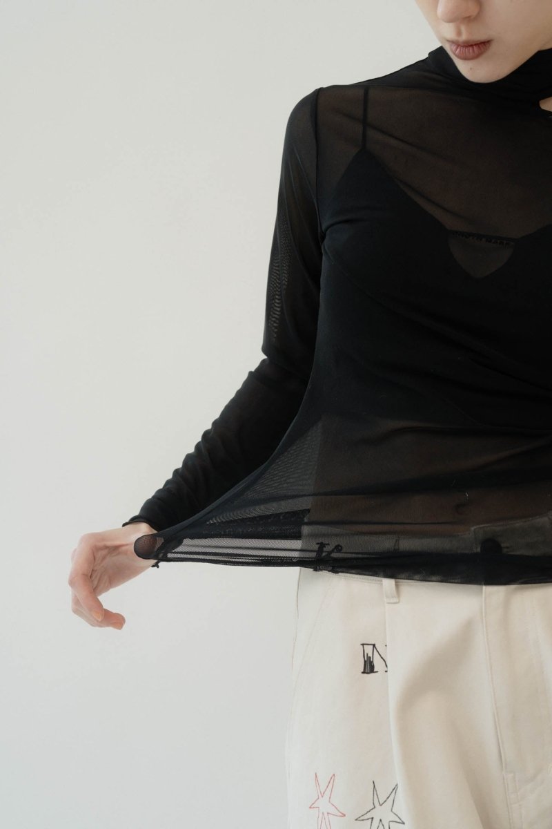 sheer logo tops/3color - KNUTH MARF