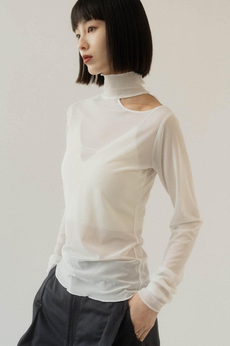 sheer logo tops/3color - KNUTH MARF