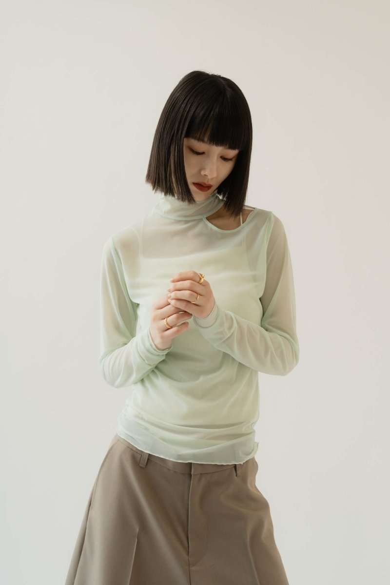 sheer logo tops/3color - KNUTH MARF