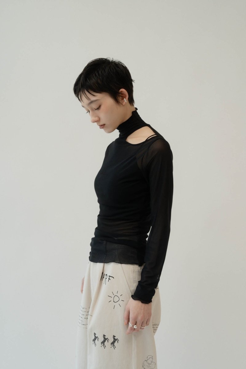 sheer logo tops/3color - KNUTH MARF