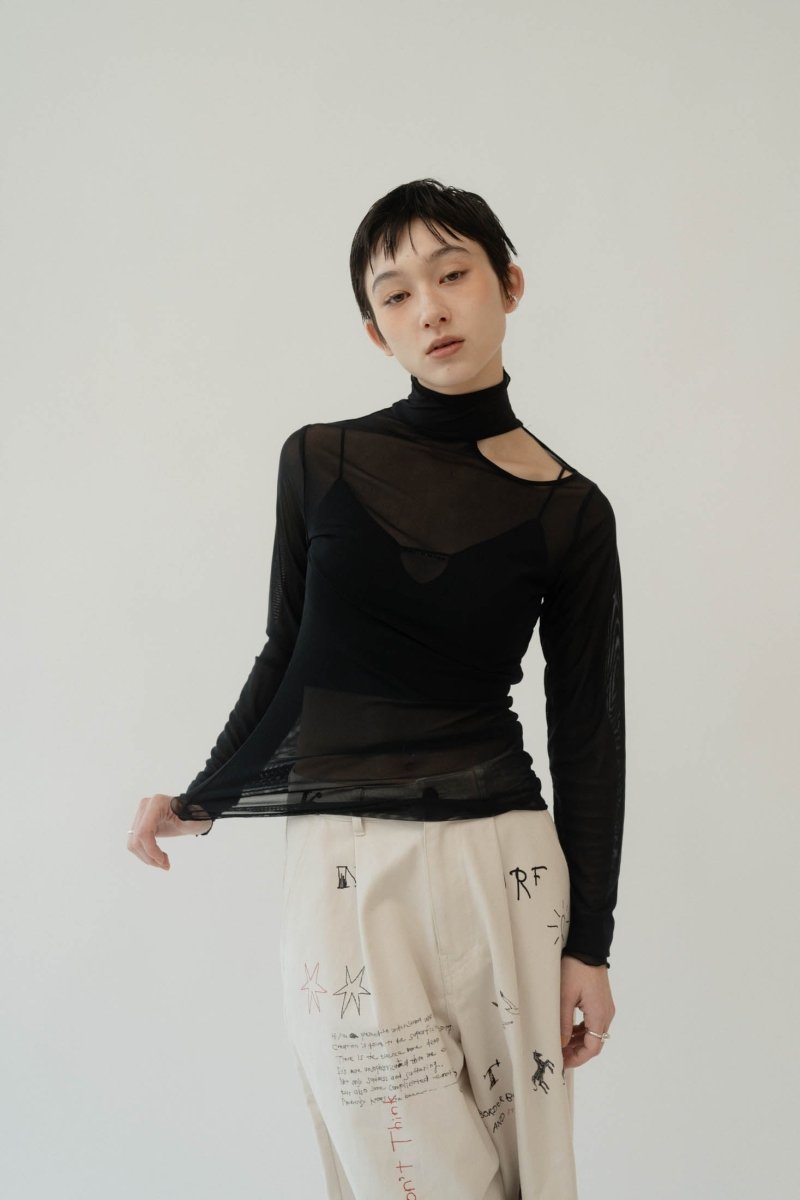sheer logo tops/3color - KNUTH MARF