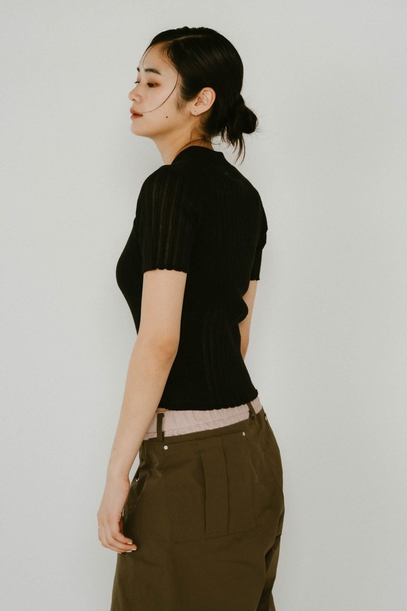 sheer polo knit /3color - KNUTH MARF