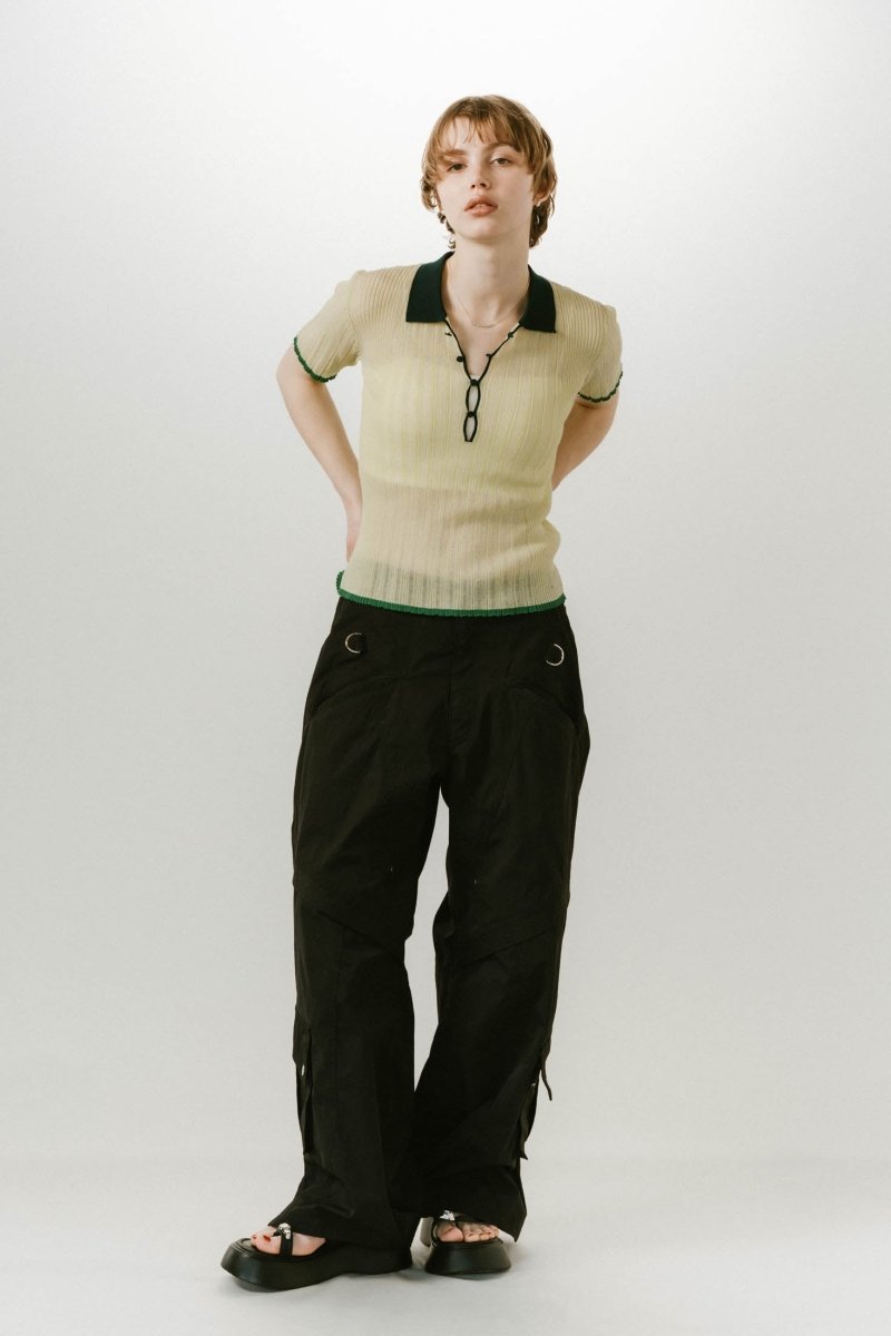 sheer polo knit /3color - KNUTH MARF